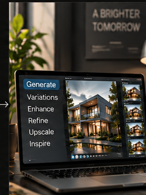 AI-assisted architectural visualization